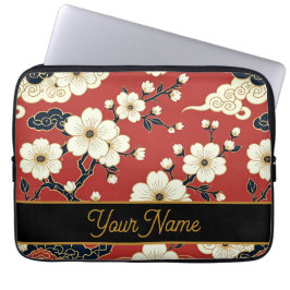 Funda Para Portátil Blossom Nouveau | Floral personalizada elegante