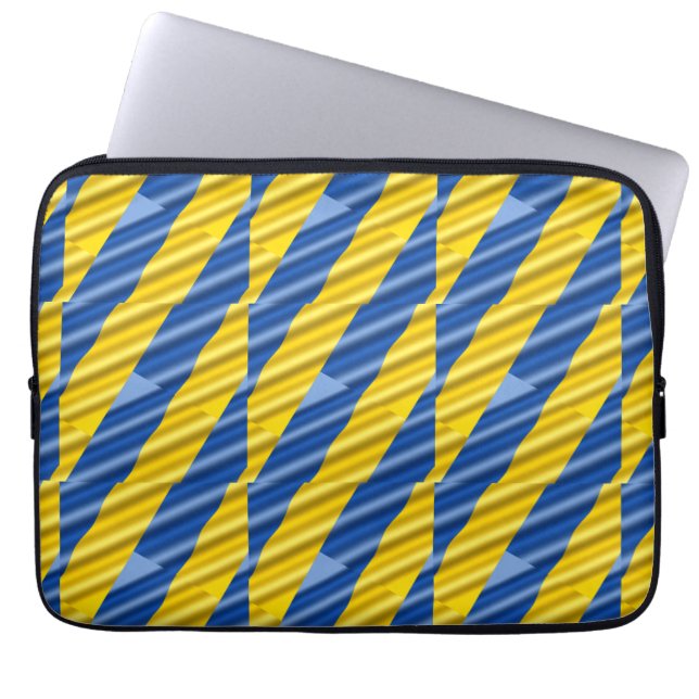 Funda Para Portátil Blue and Yellow Ukraine Inspired Peace No War (Frente)