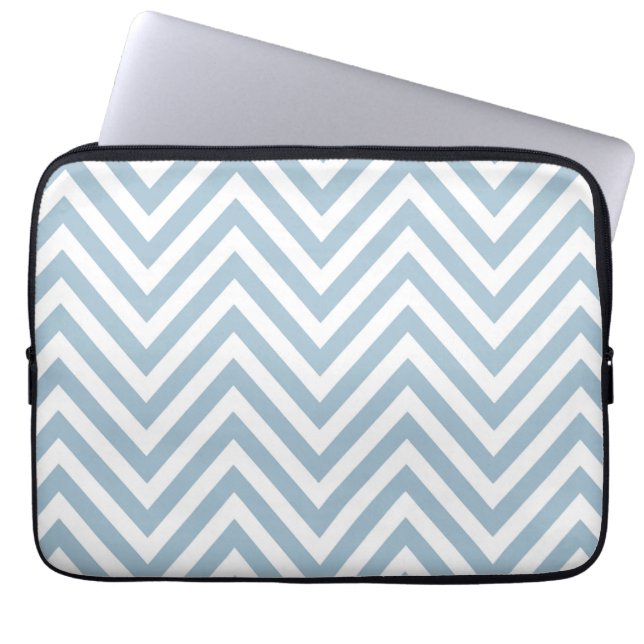 Funda para portátil Blue Chevron (Frente)