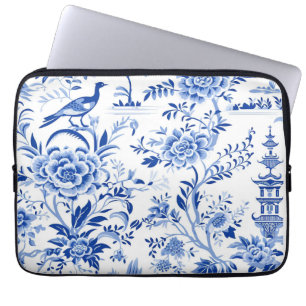 Funda Para Portátil Blue Chinoiserie Asia French Toile