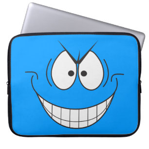 Funda Para Portátil Blue Evil Genius Villain Face Laptop Sleeve