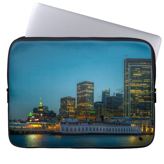 Funda Para Portátil Blue Hour in the City (Frente)