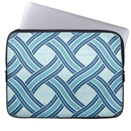Funda Para Portátil Blue Lines Pattern
