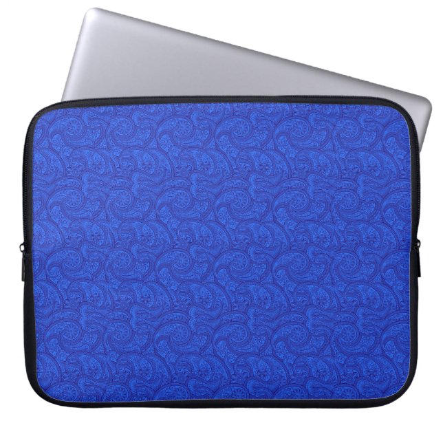 Funda Para Portátil Blue Paisley (Frente)