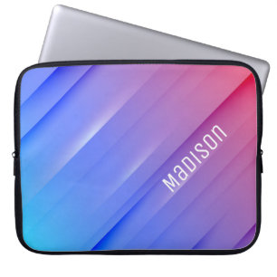 Funda Para Portátil Blue-Red Abstract Background and Customization