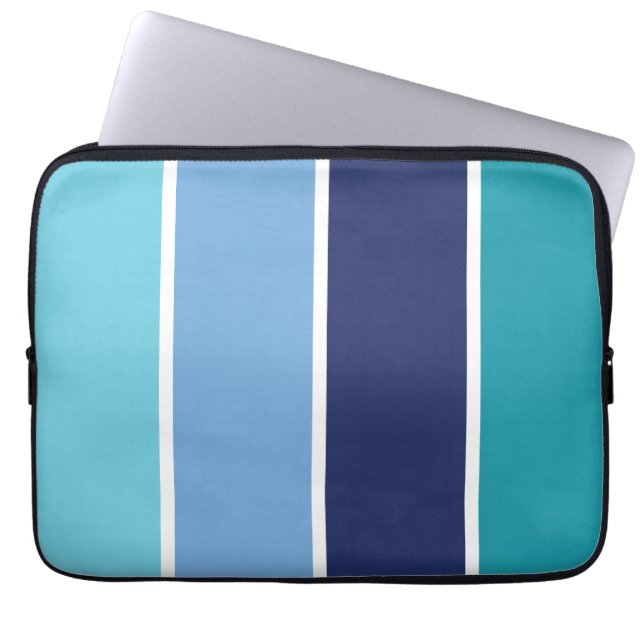 Funda Para Portátil Blue Striped (Frente)