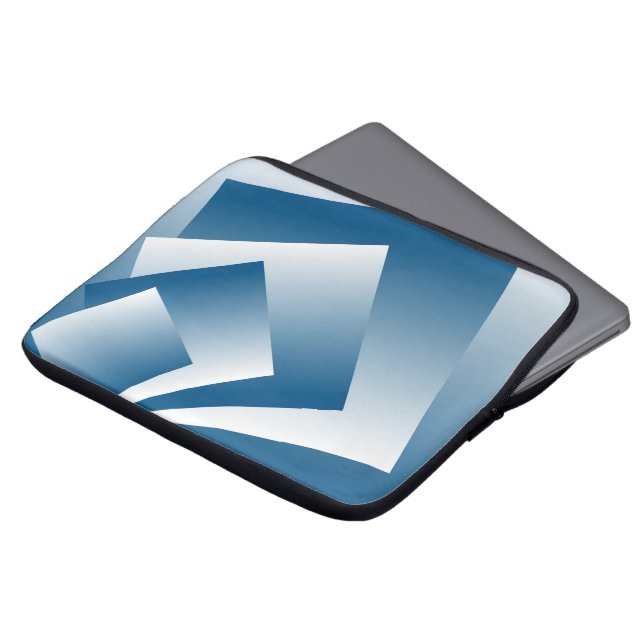 Funda Para Portátil Blue Teal geometry (Superior anverso)