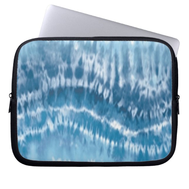 Funda para portátil Blue Tie Dye (Frente)