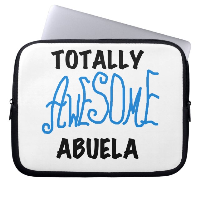 Funda Para Portátil Blue Totalmente Awesome Abuela Gifts (Frente)