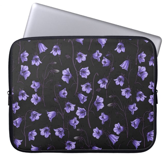 Funda Para Portátil Bluebells, Harebells, Bellflowers (Frente)