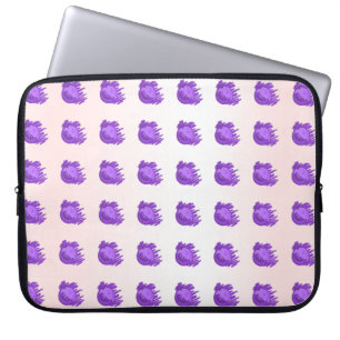 Funda Para Portátil Blueberries y electrónica de crema