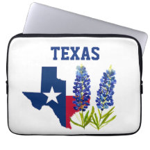 Bluebonnets Texas Flor Floral Bandera Textil