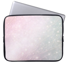 Funda Para Portátil Blush pink and soft mint green patterns AI art 