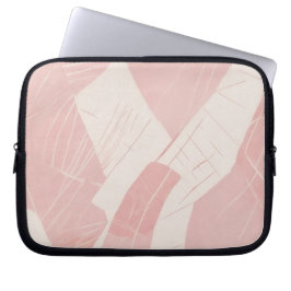 Funda Para Portátil Blush Rosa Batik Abstracto