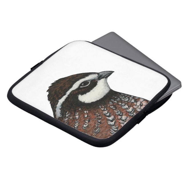 Funda Para Portátil Bobwhite Quail Head (Superior anverso)