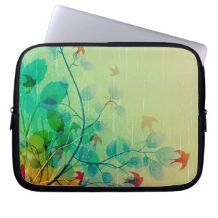Funda Para Portátil Boda floral de primavera moderna