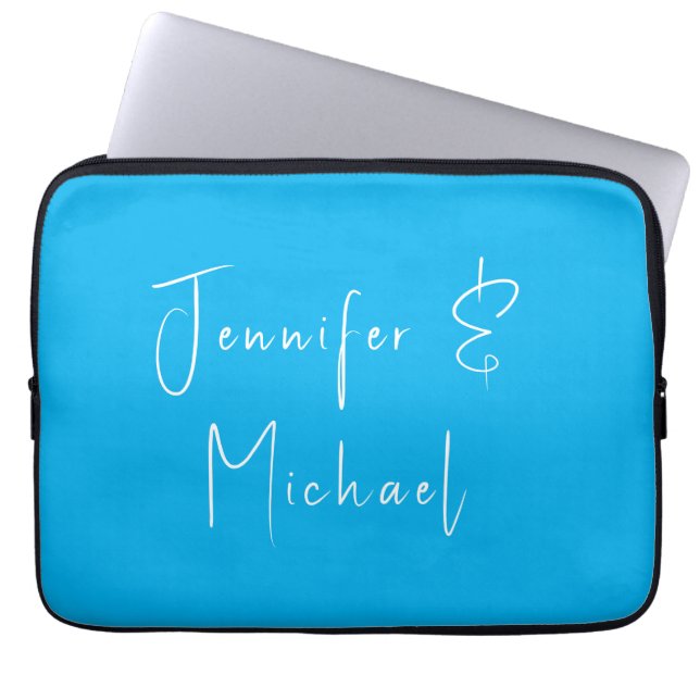 Funda Para Portátil Boda Profesional Clásico Sky Blue (Frente)