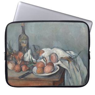 Funda Para Portátil Bodegón con cebolla, pintura al óleo, Paul Cezanne