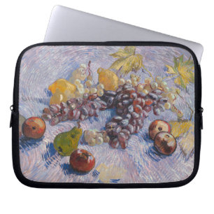 Funda Para Portátil Bodegón de uvas y manzanas de Van Gogh Impresión a