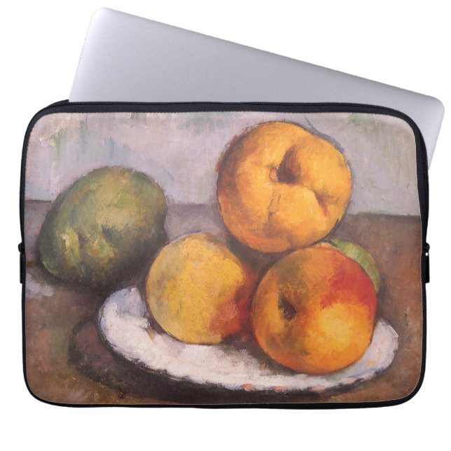 Funda Para Portátil Bodegón Quince, manzanas, peras de Paul Cezanne (Frente)