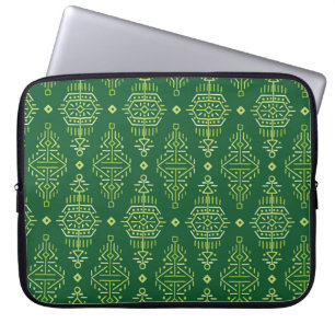 Funda Para Portátil Boho étnico: Creativa tribal sin foco.