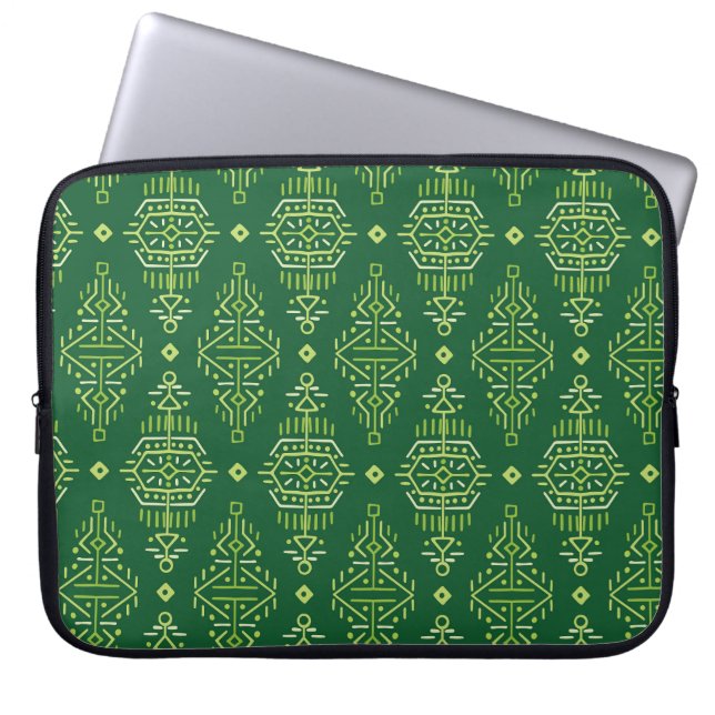 Funda Para Portátil Boho étnico: Creativa tribal sin foco. (Frente)