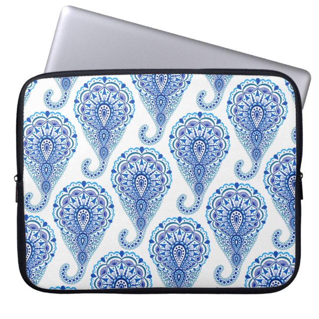 Funda Para Portátil Boho Moda Paisley Seamless Oriental (Frente)