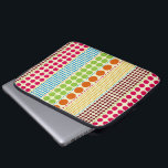 Funda Para Portátil Boho puntea el bolso de la electrónica<br><div class="desc">Un bolso de la electrónica que ofrecía filas de lunares en diversos tamaños y boho inspiró sombras de rosado,  de azul,  de verde,  de anaranjado,  de amarillo,  y Borgoña.</div>