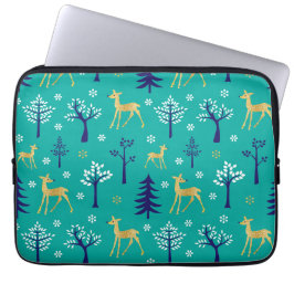 Funda Para Portátil Boho Trees Gold Deers Modern
