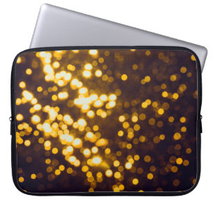 Funda Para Portátil Bokek de oro abstracto con fondo negro
