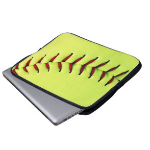 Funda Para Portátil Bola amarilla del softball