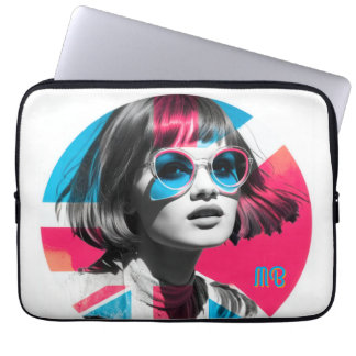 Funda Para Portátil Bold Pop Art Cool Girl Retro Modern British Style