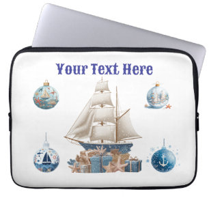 Funda Para Portátil "Bolsa de portátil para Navidades náuticos persona