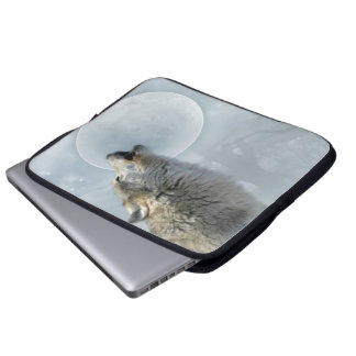 Funda Para Portátil Bolso 15-17 de la electrónica de la luna azul del