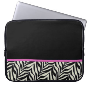 Funda Para Portátil Bolso arreglado cebra del ordenador portátil