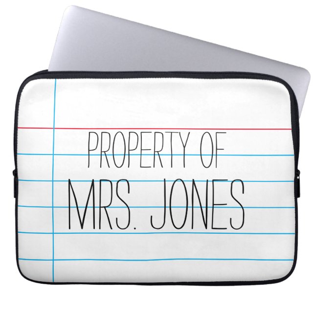 Funda Para Portátil Bolso de computadora electrónico escolar con tema  (Frente)