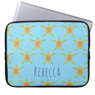 Funda Para Portátil Bolso de Electrónica Tortuga Marina Soleada