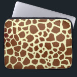Funda Para Portátil Bolso de la electrónica de la jirafa<br><div class="desc">Un bolso de la electrónica que ofrece un fondo del estampado de girafa.</div>