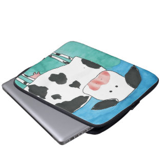 Funda Para Portátil Bolso de la electrónica de la vaca