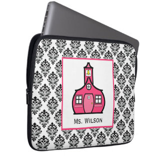 Funda Para Portátil Bolso de la electrónica del damasco para los