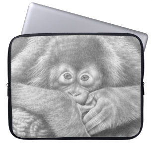 Funda Para Portátil Bolso de la electrónica del orangután del bebé