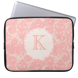 Funda Para Portátil Bolso de laptop elegante con monograma de cachemir
