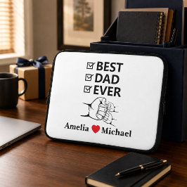 Funda Para Portátil Bolso de Laptop Personalizado Mejor Papá del Mundo