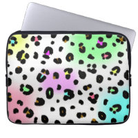 Bolso de neón de la electrónica del leopardo