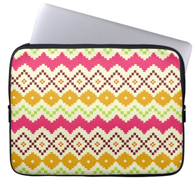 Funda Para Portátil Bolso inspirado tribal de la electrónica (Frente)