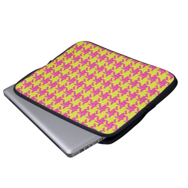 Funda Para Portátil Bolso Pied de Poule Laptop del estallido (Inferior anverso)