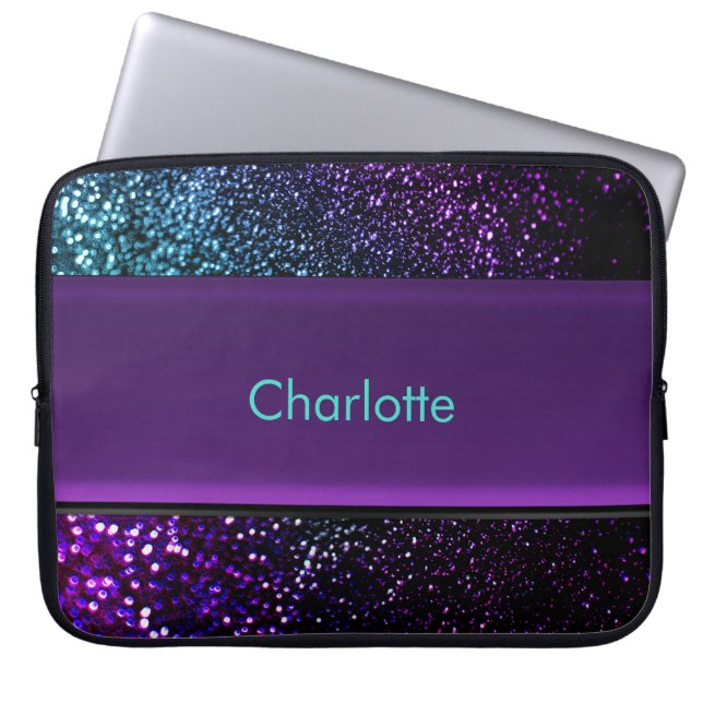Funda Para Portátil Bolso púrpura personalizado del ordenador portátil (Frente)