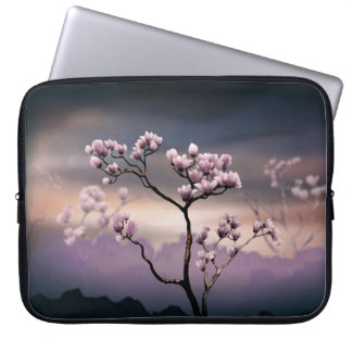 Funda Para Portátil Bolso rosado del ordenador portátil de la magnolia