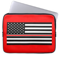 Bomberos de Thin Red Line Héroes Bandera Americana