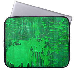 Funda Para Portátil Bonita superficie verde antigua con textura de got